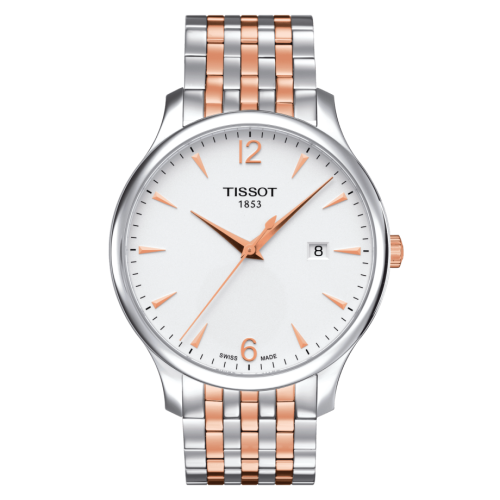 Tissot Tradition Stainless Steel - Rose Gold / Silver